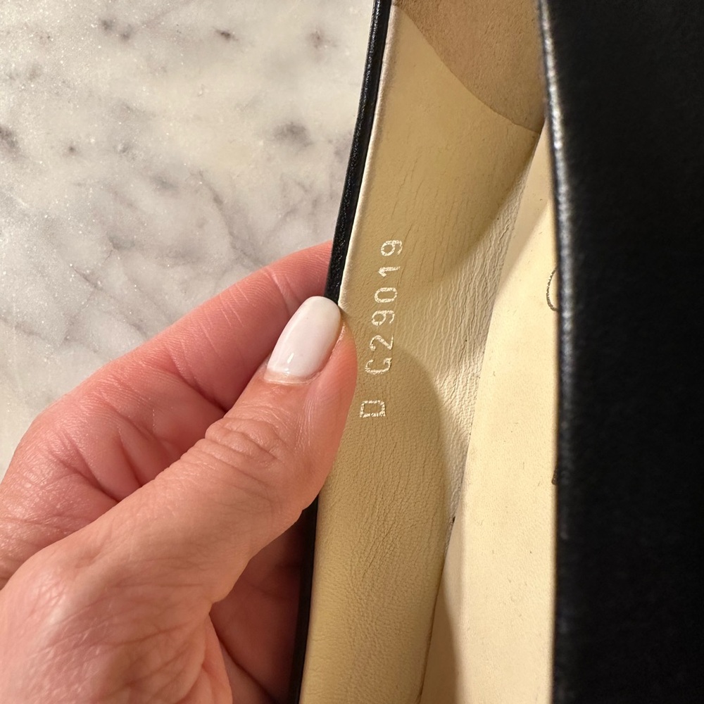 Chanel Black Flats with Classic Camellia Detail - Picture 6 of 9